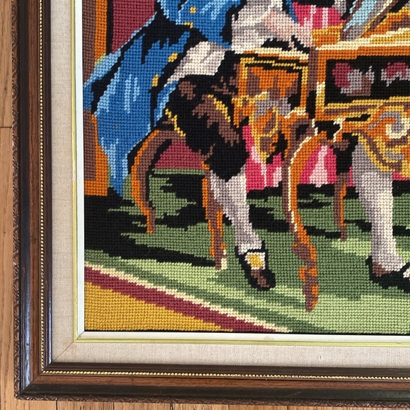 Vintage Large Scale Needlework Art - Picture 8 of 8